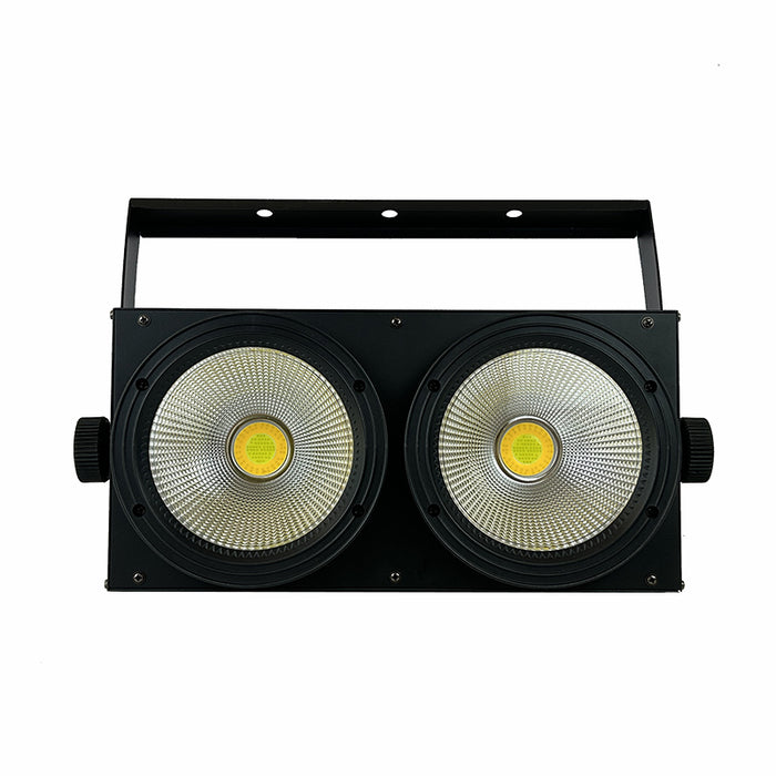 LED COB 2eyes 2x100W Blinder Lighting DMX Stage Lighting Effect DMX Controller Club Show Night DJ Disco,Stage Lighting