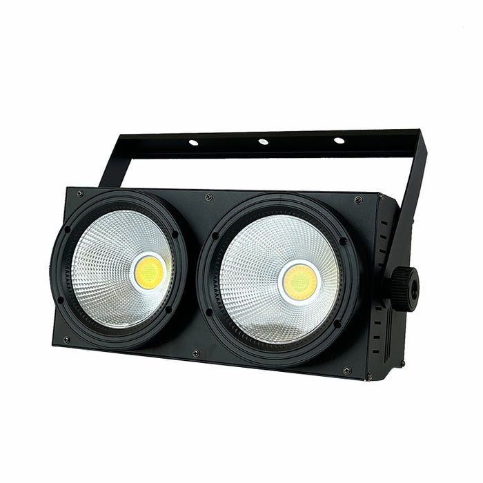 LED COB 2eyes 2x100W Blinder Lighting DMX Stage Lighting Effect DMX Controller Club Show Night DJ Disco,Stage Lighting