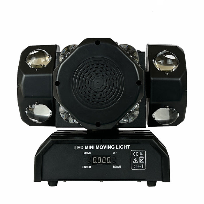 New Arrival Rotating Beam Laser Moving Head Light RGBW 4in1 Led with Strobe Effects Stage Lighting for DJ Disco Club Music Party