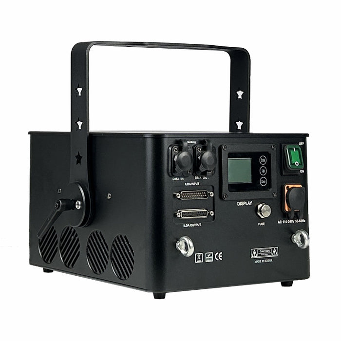Outdoor laser light waterproof 10w 15w 20w 3D animation beam scanner RGB ILDA laser projector DMX Christmas stage light