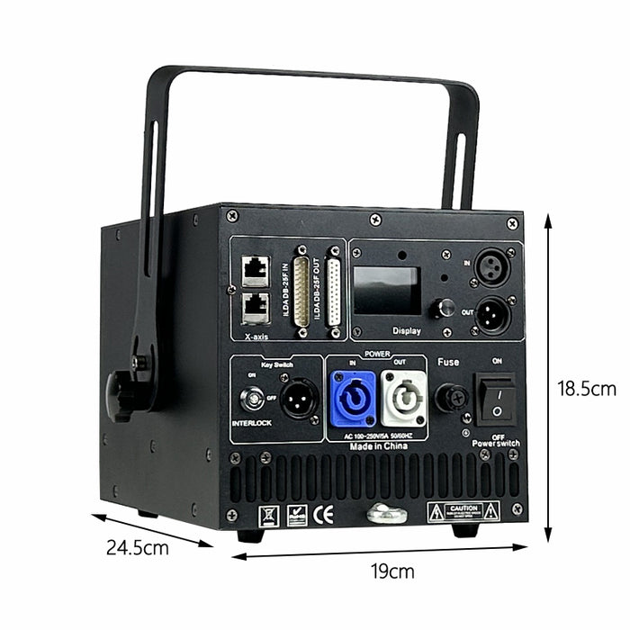 Scanner Light Animation 6w 8w laser light ILDA 3D animation laser scanner RGB beam stage proje ...