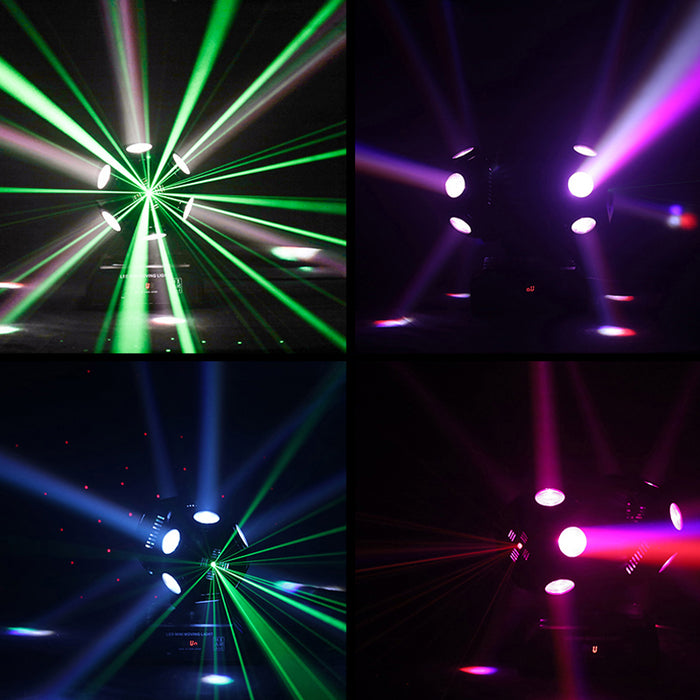 12 x 10W Super Beam Led Moving Head Laser Light With Double Ball / 120W RGBW KTV Dance Hall Bar Stage Disco Moving Head Light