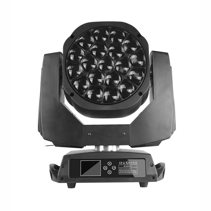 19x15W RGBW LED Bee Eye Beam Focusing Dyed Moving Head Light For DJ Disco Bar Nightclub Christmas Performance Stage Lighting