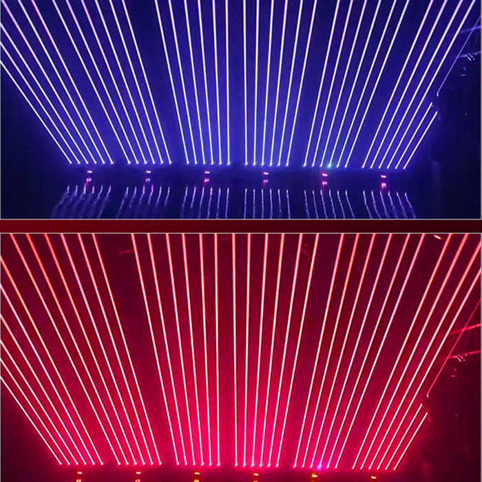 Six-eye full-color laser RGB moving head laser light line scanner