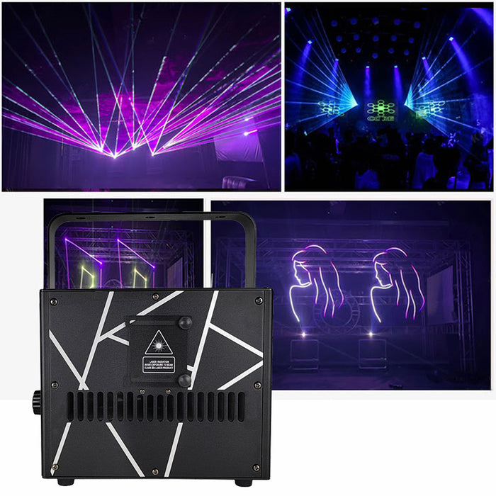 8W10W 15W RGB Laser Light ILDA DMX Animation Beam Scanner Stage Laser Projector Dj Disco Party Christmas Stage Effect Lights