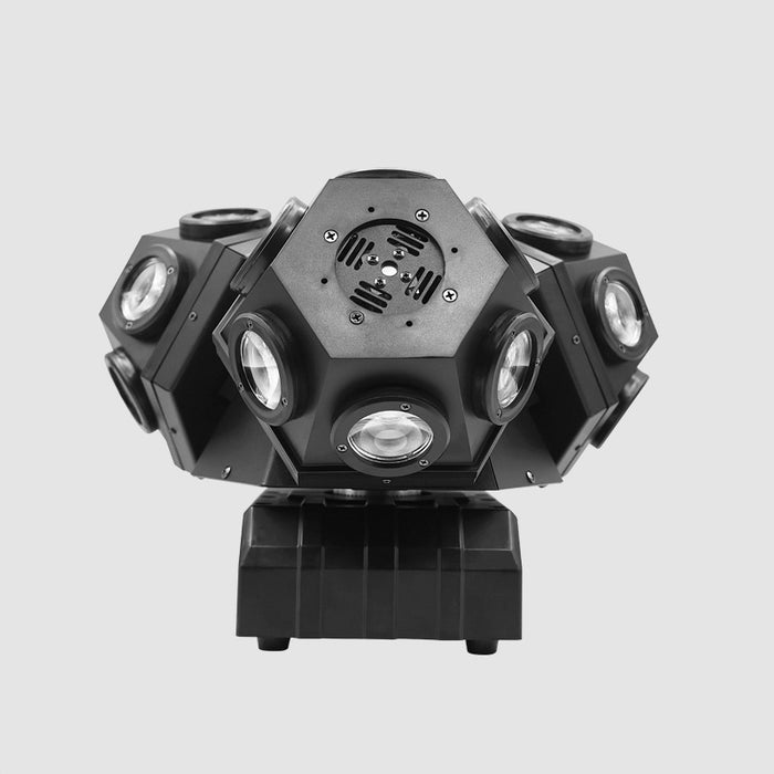 Three Head Rotating Moving Head Light 18*10W KTV Dance Hall Bar Stage Disco 3 Arm Rolling Stroboscopic Laser Lights