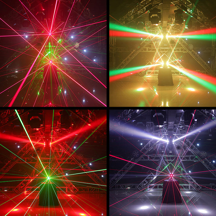 12 x 10W Super Beam Led Moving Head Laser Light With Double Ball / 120W RGBW KTV Dance Hall Bar Stage Disco Moving Head Light